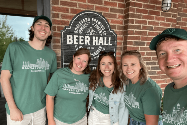 Neapolitan Labs team outside Boulevard Brewery's beer hall.