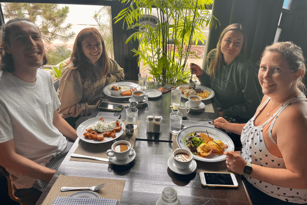 Neapolitan Labs team members at brunch in Kansas City.