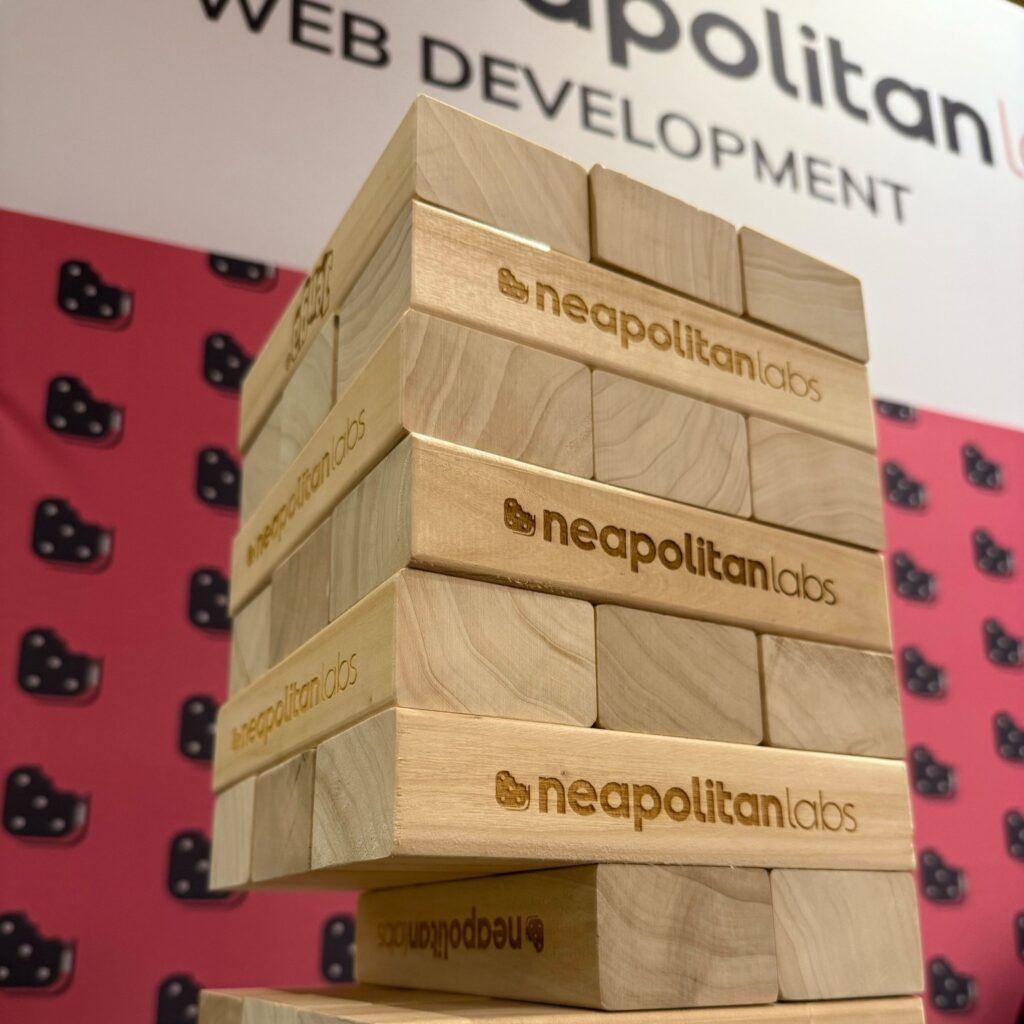 Neapolitan Labs-branded Jenga set