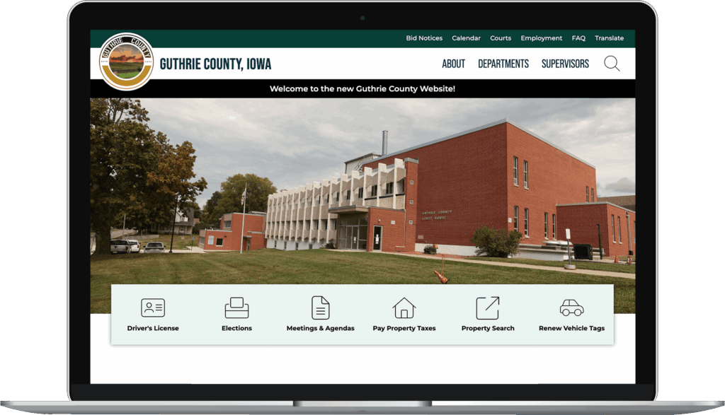 Shelby County, Iowa, website homepage.