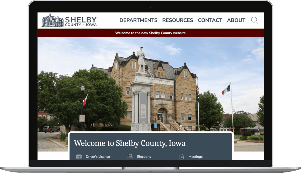 Shelby County, Iowa, website homepage.
